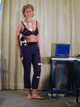 Aufzeichnung von Elektromyogramm, Elektrokardiogramm und elektrodermaler Aktivit&auml;t